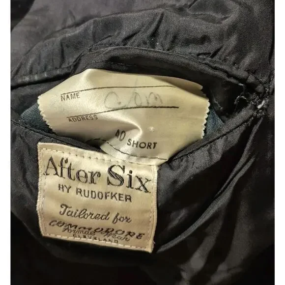 After Six Rudofker Vintage Red Tuxedo Blazer 40 Short